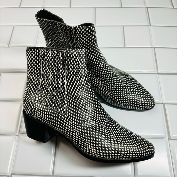 Rag & Bone Rover Black and White Chelsea Boot EU36/US 6 - Picture 5 of 16